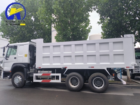 전면 리프팅 스타일 사용 된 Sinotruk HOWO 6X4 10 바퀴 덤퍼 틱퍼 틱핑 덤프 트럭