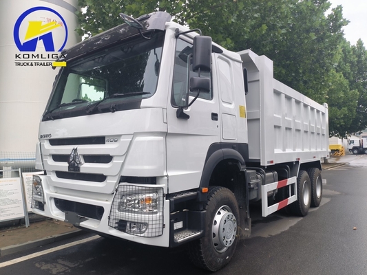 전면 리프팅 스타일 사용 된 Sinotruk HOWO 6X4 10 바퀴 덤퍼 틱퍼 틱핑 덤프 트럭