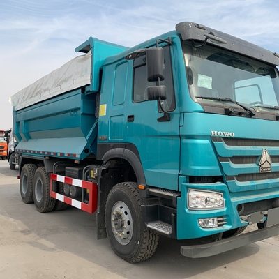 GCC 인증 사용 된 시노 트럭 HOWO 6X4 덤프 트럭 텐과 1200r20 타이어