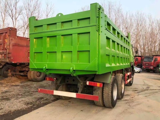 중고 Sinotruk HOWO 6X4 10 바퀴 덤퍼 틱퍼 틱핑 사용 된 덤프 트럭