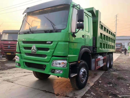 중고 Sinotruk HOWO 6X4 10 바퀴 덤퍼 틱퍼 틱핑 사용 된 덤프 트럭