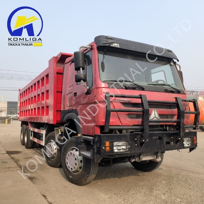 레드 8X4 트럭 371 HP 375HP 400HP 420HP 시노트럭 중량용 틱핑 틱퍼 덤퍼 중고용 덤프 트럭 및 HOWO 트럭 아프리카 시장
