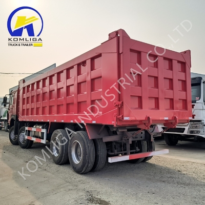 레드 8X4 트럭 371 HP 375HP 400HP 420HP 시노트럭 중량용 틱핑 틱퍼 덤퍼 중고용 덤프 트럭 및 HOWO 트럭 아프리카 시장