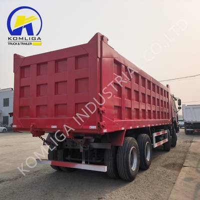 레드 8X4 트럭 371 HP 375HP 400HP 420HP 시노트럭 중량용 틱핑 틱퍼 덤퍼 중고용 덤프 트럭 및 HOWO 트럭 아프리카 시장