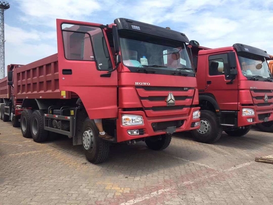25-30톤 용량 디젤 시노트럭 HOWO 371HP/420HP 10 휠 6X4 팅퍼 사용 된 덤프 트럭
