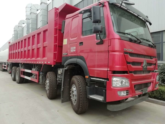 제품 8X4 12 휠 중량 트럭 사용 된 Sinotruk 덤프 트럭 용량 40-50t