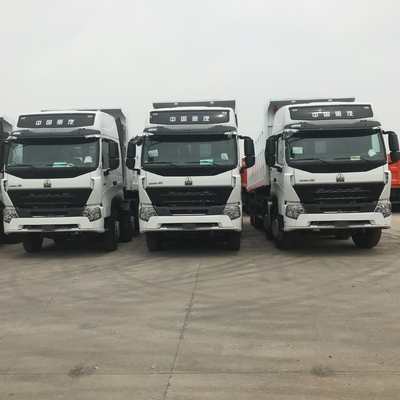 사용자 정의 12 바퀴 중량 사용 된 Sinotruk 덤프 트럭 8X4 DOT 인증
