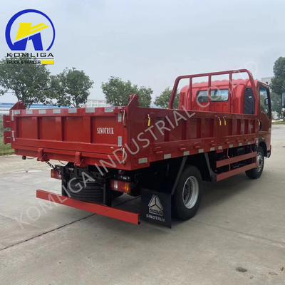 4X2 5 톤 Sinotruk HOWO 튜브리스 타이어 디자인 5995x2350x2620mm