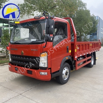 4X2 5 톤 Sinotruk HOWO 튜브리스 타이어 디자인 5995x2350x2620mm