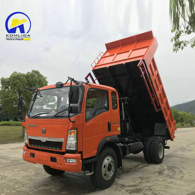 4X2 5 톤 Sinotruk HOWO 튜브리스 타이어 디자인 5995x2350x2620mm
