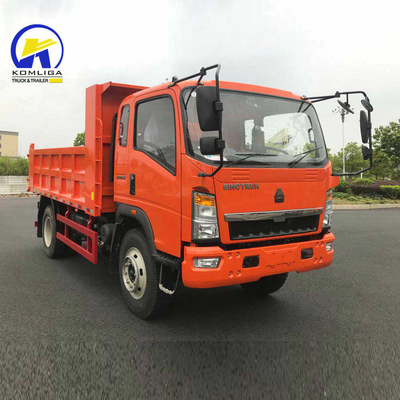 4X2 5 톤 Sinotruk HOWO 튜브리스 타이어 디자인 5995x2350x2620mm