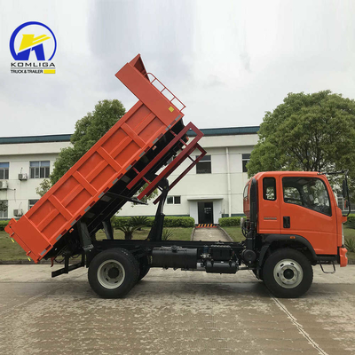4X2 5 톤 Sinotruk HOWO 튜브리스 타이어 디자인 5995x2350x2620mm