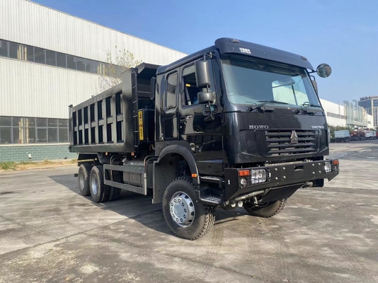 시노트루크 HOWO 10 휠 6X4 광산 모래 덤퍼 틱핑 틱퍼 덤퍼 트럭 Hw76 카비