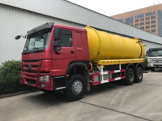 시노트럭 HOWO 6X4 4X2 8m3 10m3 12m3 15m3 A/C가 있는 진공 사용 하 여 하수물 흡수 트럭