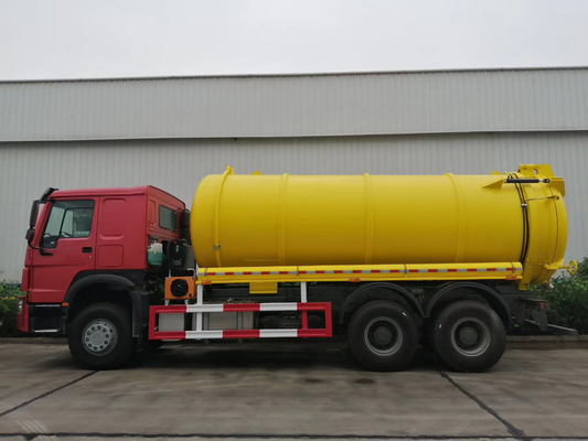 시노트럭 HOWO 6X4 4X2 8m3 10m3 12m3 15m3 A/C가 있는 진공 사용 하 여 하수물 흡수 트럭