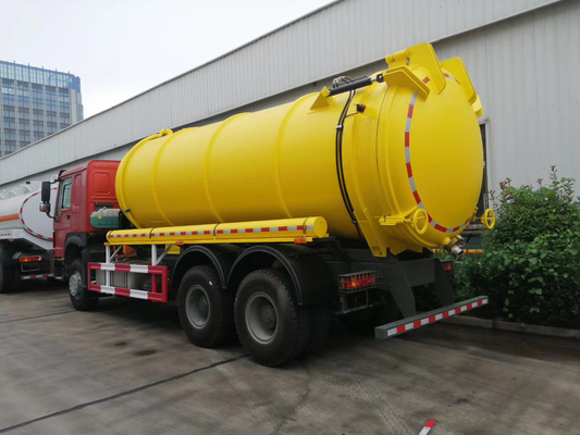 시노트럭 HOWO 6X4 4X2 8m3 10m3 12m3 15m3 A/C가 있는 진공 사용 하 여 하수물 흡수 트럭
