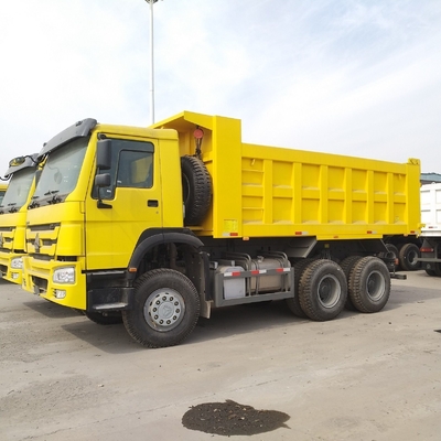 시노트루크 HOWO 6X4 10 휠 광산 덤퍼 팅퍼 사용 된 덤퍼 트럭 강력한 엔진
