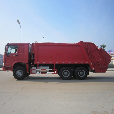 4. Sinotruk HOWO 6X4 336HP 20tons 압축 쓰레기 트럭 최대 운전 속도 Km/H 90