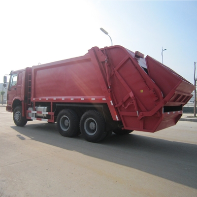 4. Sinotruk HOWO 6X4 336HP 20tons 압축 쓰레기 트럭 최대 운전 속도 Km/H 90