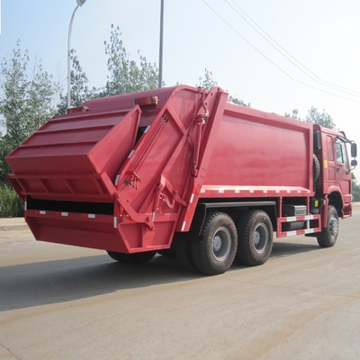 4. Sinotruk HOWO 6X4 336HP 20tons 압축 쓰레기 트럭 최대 운전 속도 Km/H 90