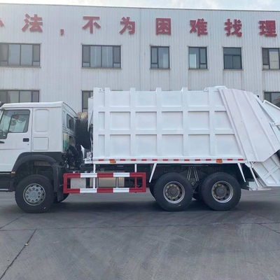 HW76 카비 타입 6X4 10 휠러 쓰레기 트럭 40T 유료 화물 용량 및 수압 시스템