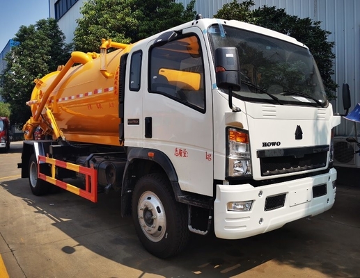 최선 Sinotruk HOWO 4X2 하수 트럭 Wd615 엔진 모델