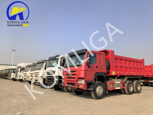수동 변속기 타입 시노트럭 사용된 HOWO 10 휠 틱퍼 6X4 광산 덤프 트럭