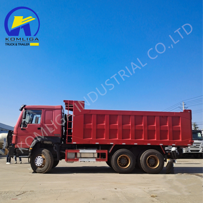 시노트럭 사용된 HOWO 트럭 10 휠어 틱퍼 6X4 광산 덤프 트럭 Wd615.47 엔진