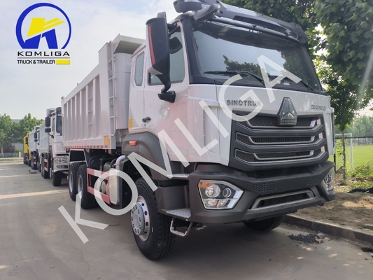 덤퍼 시노트럭 HOWO 6X4 10 바퀴 371HP 9톤 부하 용량으로 사용 된 트럭 덤퍼