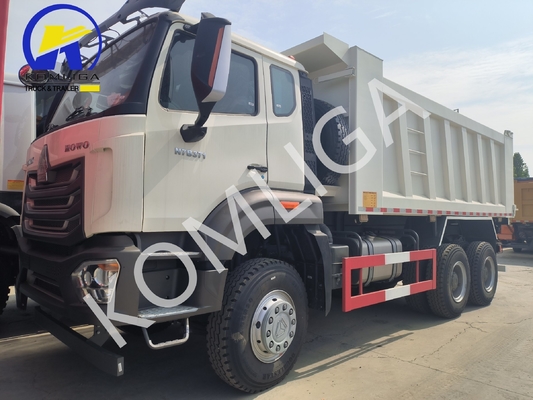 덤퍼 시노트럭 HOWO 6X4 10 바퀴 371HP 9톤 부하 용량으로 사용 된 트럭 덤퍼