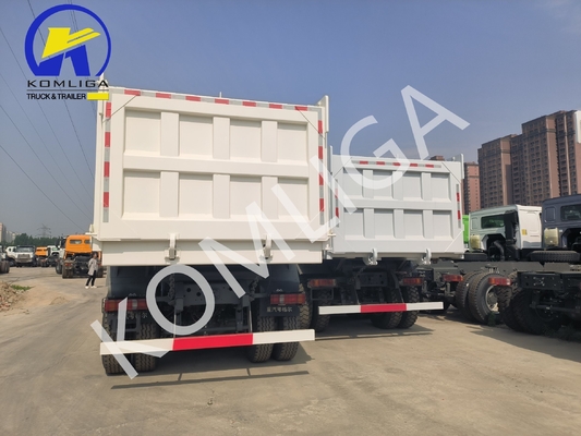 덤퍼 시노트럭 HOWO 6X4 10 바퀴 371HP 9톤 부하 용량으로 사용 된 트럭 덤퍼