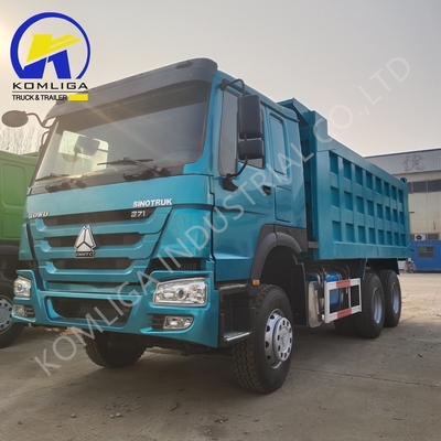 전면 리프팅 스타일 HOWO 6X4 10 바퀴 371HP 미니 티퍼 사용 된 덤프 트럭 저렴한 가격