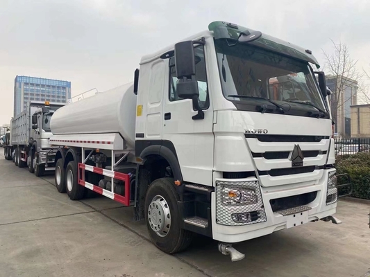 371HP 6X4 20000L 25000L 물 탱크 트럭 Zf8118 스티어링과 Pto 변속기