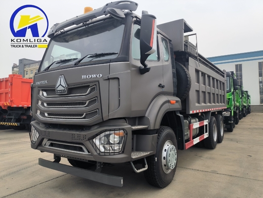 371HP 시노트럭 HOWO 10 바퀴 6X4 중량 용량 모래 자갈 튀기기 사용 된 덤프 트럭