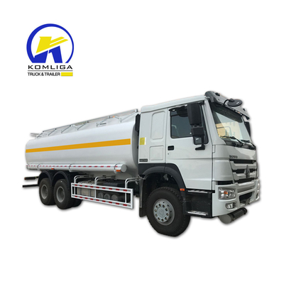 336HP 시노트럭 HOWO 6X4 20000L 25m3 연료 탱커 트럭