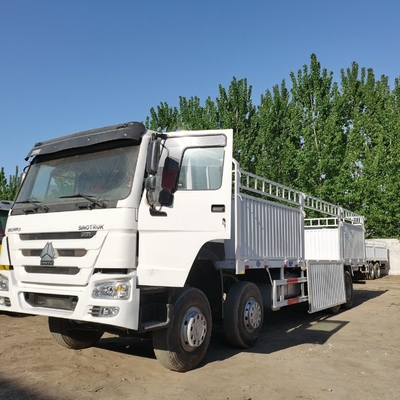 시노트럭 HOWO 30tons 40tons 8X4 6X4 사용된 화물 상자 트럭 및 안전한 운송