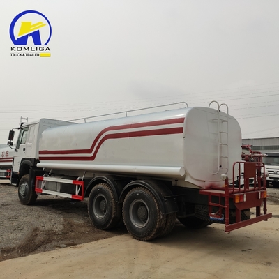6X4 20m3 371HP Sinotruck HOWO 후축 Hc16 및 400L 연료 탱크와 함께 물 탱크 트럭