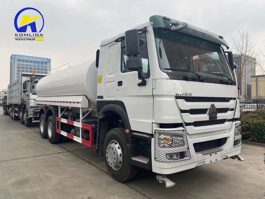 10f 2r 변속기 ZZ1257m4347W 차시 모델 6X4 20000리터 물 탱크 스프링클러 트럭