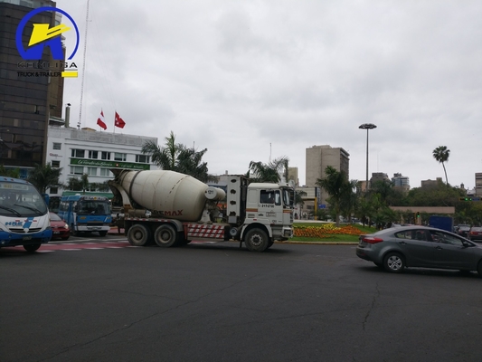 351-450hp 21-30t 로드 용량 Shacman 6 * 4 시장에 대한 믹싱 콘크리트 믹서 트럭