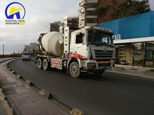 351-450hp 21-30t 로드 용량 Shacman 6 * 4 시장에 대한 믹싱 콘크리트 믹서 트럭