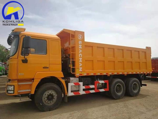 샤크맨 6X4 10 휠러 371HP 광산 템퍼 템퍼 덤퍼 엔진이 있는 사용 된 덤퍼 트럭