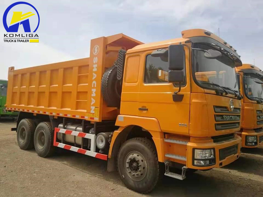 샤크맨 6X4 10 휠러 371HP 광산 템퍼 템퍼 덤퍼 엔진이 있는 사용 된 덤퍼 트럭