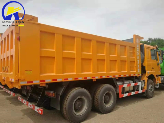 샤크맨 6X4 10 휠러 371HP 광산 템퍼 템퍼 덤퍼 엔진이 있는 사용 된 덤퍼 트럭