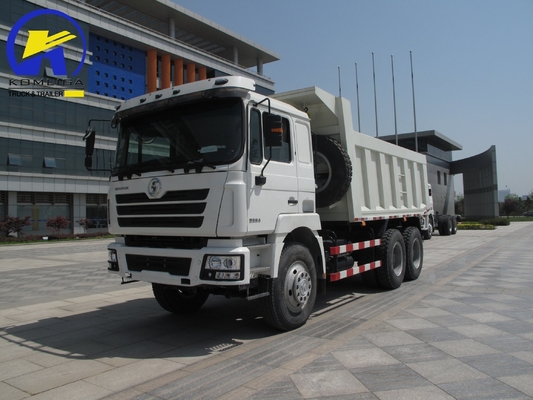 375HP 저 마일리지 샤크만 6X4 10 휠러 광산 틱퍼 틱퍼 덤퍼 사용 된 덤프 트럭