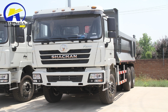 375HP 저 마일리지 샤크만 6X4 10 휠러 광산 틱퍼 틱퍼 덤퍼 사용 된 덤프 트럭