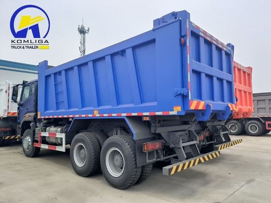 351-450hp 유로 5 6X4 20-30 톤 중량 3 축 10 바퀴 Sinotruk HOWO 사용 된 덤프 트럭