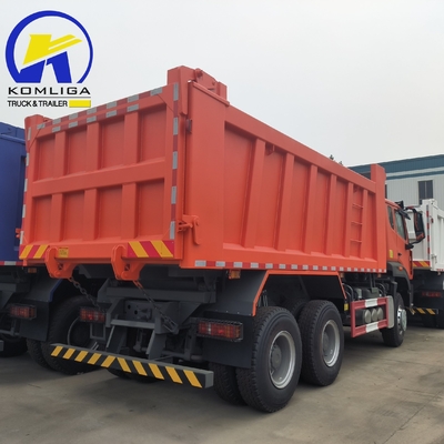 351-450hp 유로 5 6X4 20-30 톤 중량 3 축 10 바퀴 Sinotruk HOWO 사용 된 덤프 트럭