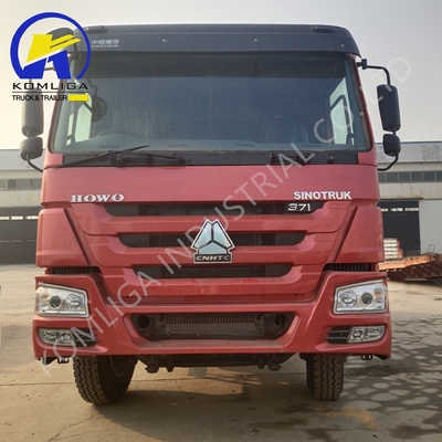 중고 Sinotruk HOWO 덤프 트럭 10 바퀴 3 축 6X4 낮은 마일리지 중량 8500 * 2500 * 3400mm