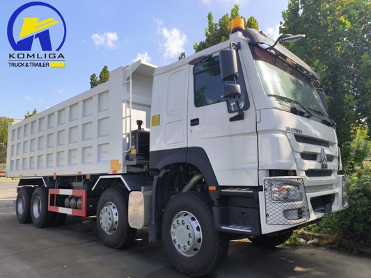 사용 된 덤프 트럭 371HP 380HP 400HP 40tons Sinotruk HOWO 8X4 12바퀴의 티퍼 트럭