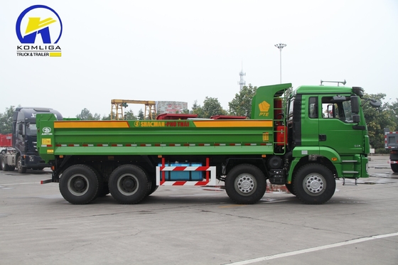 6X4 샤크맨 M3000 F3000 371HP 380HP 400HP 430HP 10바퀴 U 모양 사용 된 덤프 트럭